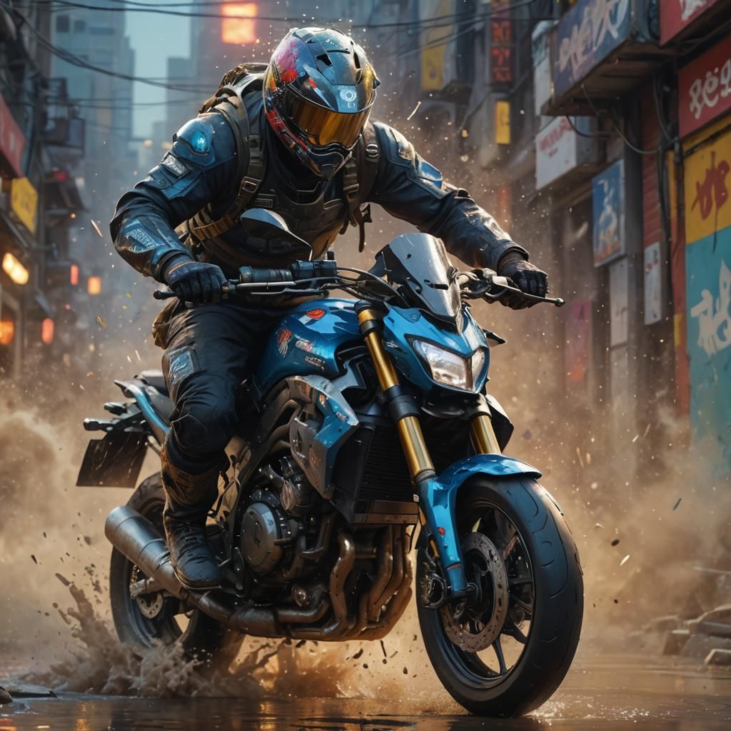 Hyperrealistic Portrait with Dramatic Lighting and Color