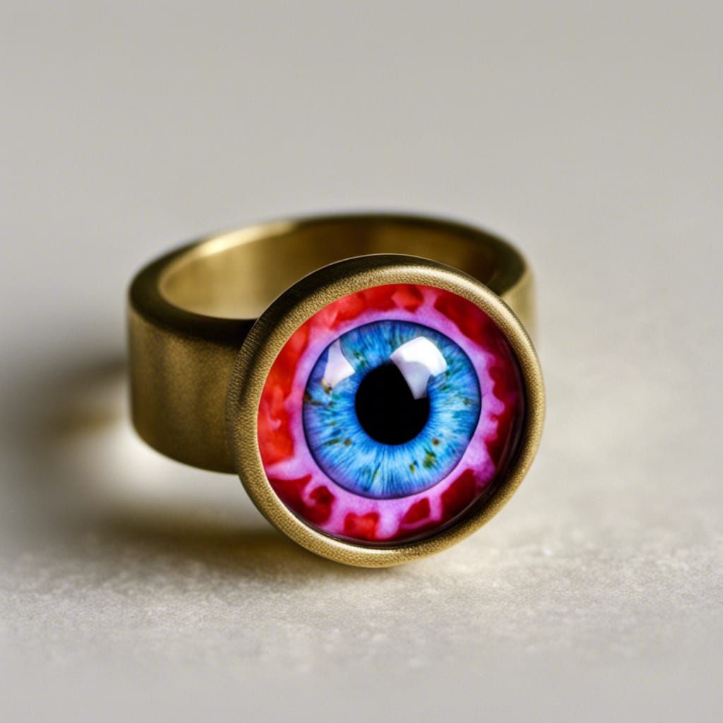 Resin Eyeball Ring: Unique Jewelry Design