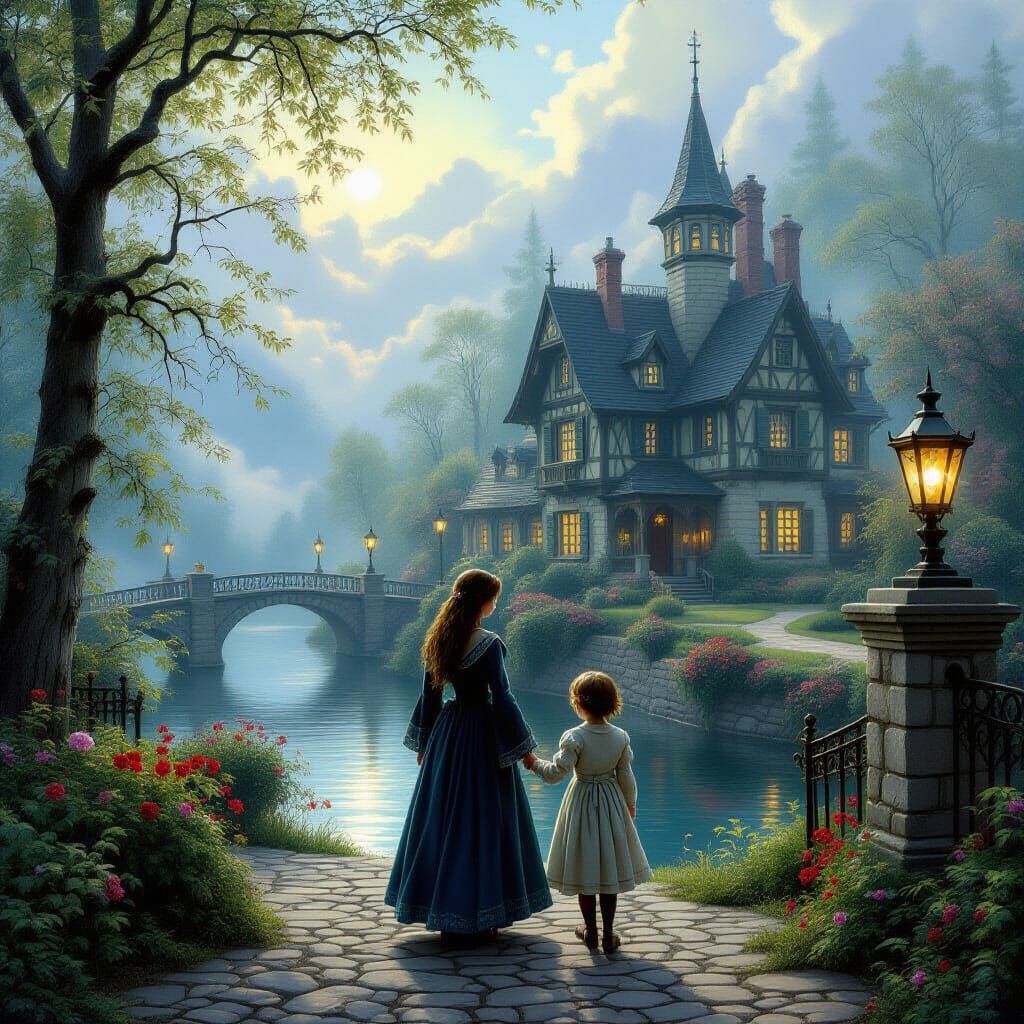 Ethereal Encounter: Alternate Timeline Meeting in Fantasy St...