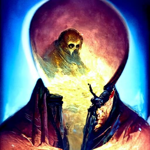 Sinister Horror Oil Painting