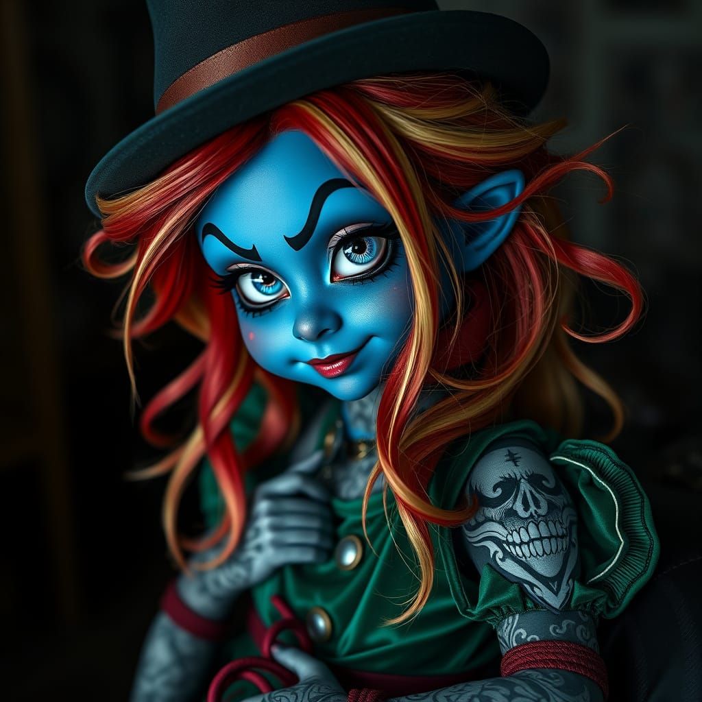 Demonic Smurfette Chucky Hybrid in HDR