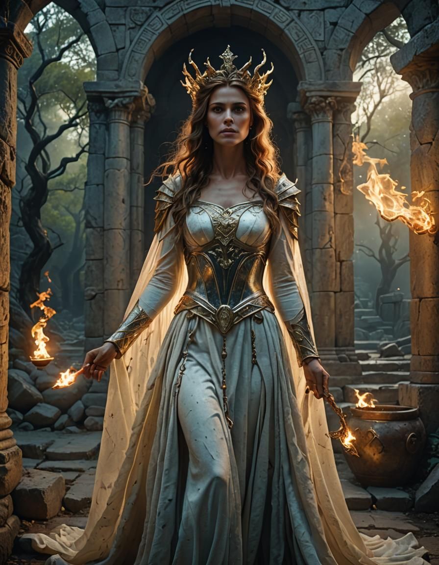 Enchanted Evil Princess Regan: Hyperrealistic Goddess in 3D