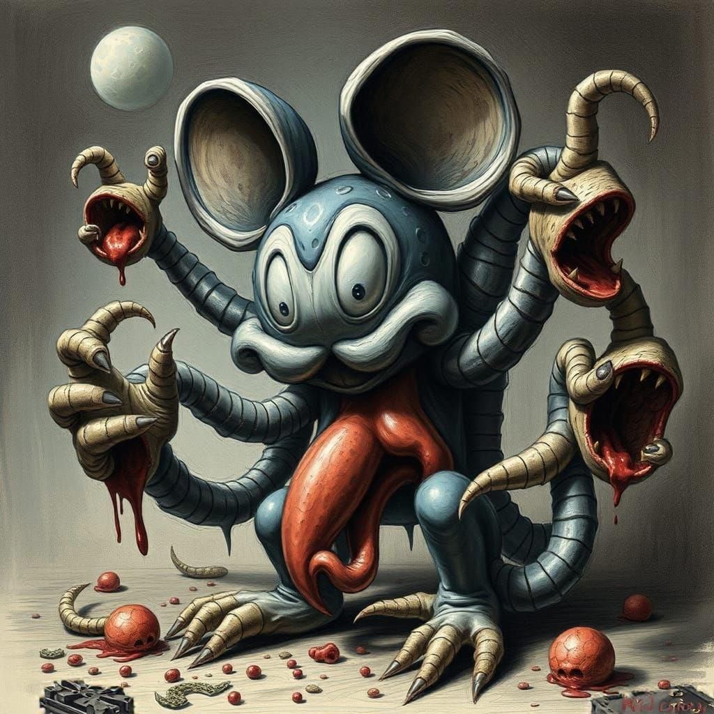 Eldritch Mickey Mouse Consumes All