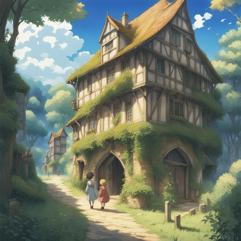 Fairies in Medieval France: Ghibli-style Anime