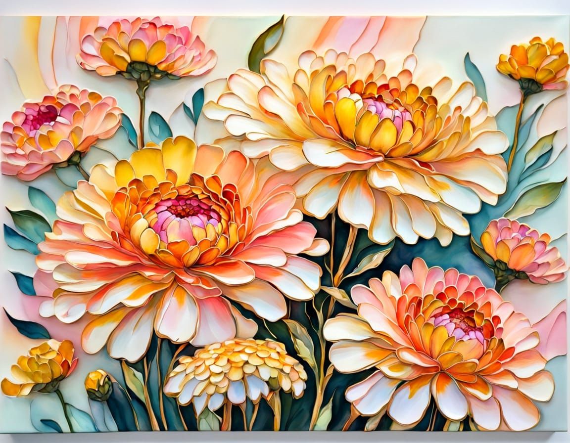 zinnias
