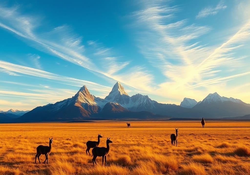 Torres del Paine Vista at Sunset