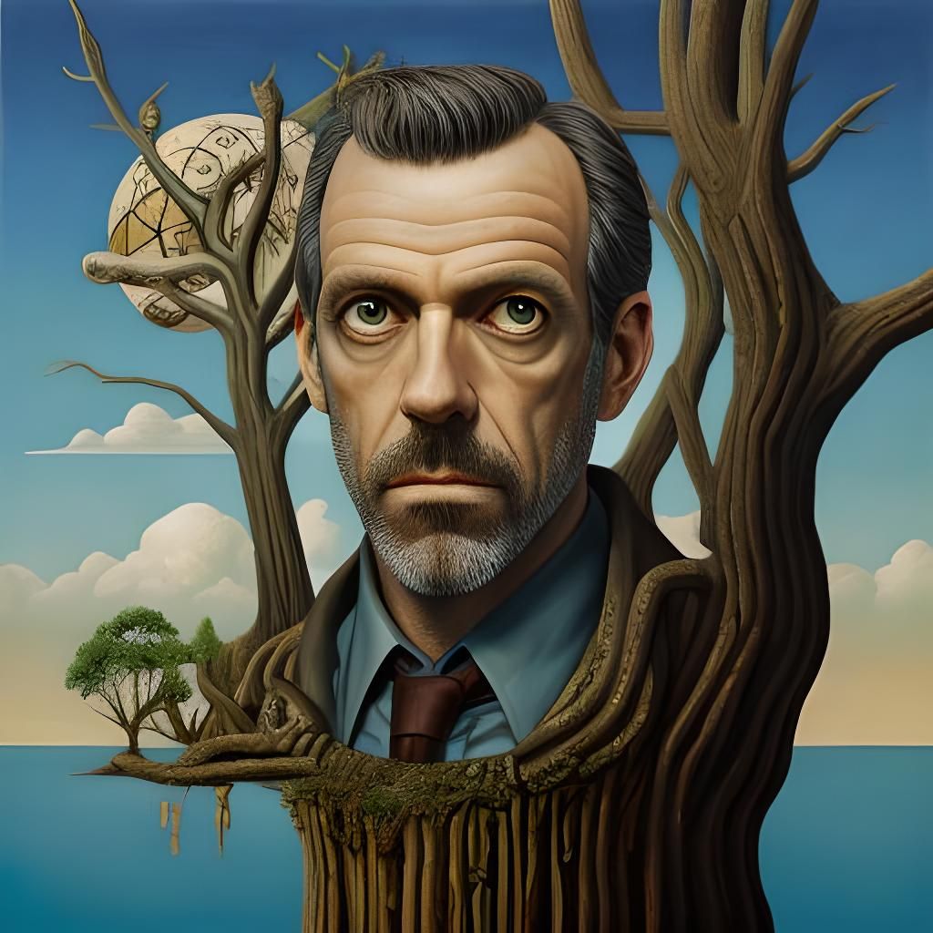 Dr. House Tree Surrealism in Dali Style