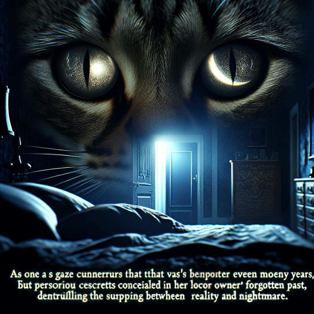 Mysterious Cat Visits Bedroom in Unsettling Nocturnal Scene