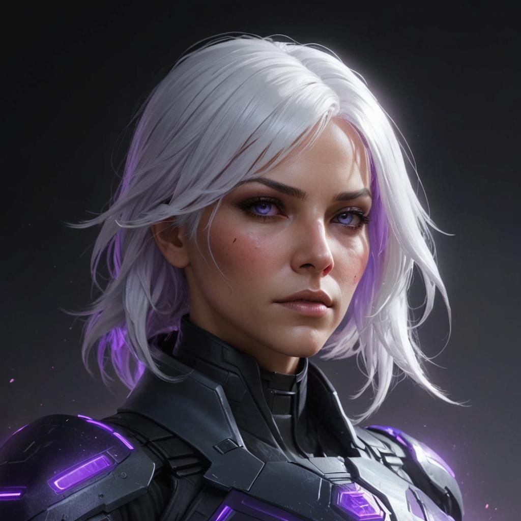 XCOM Psionic Soldier with Purple Energy
