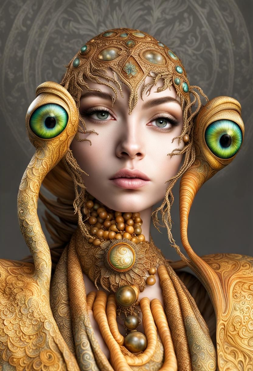 Photorealistic Aliens in Subdued, Magical Lighting