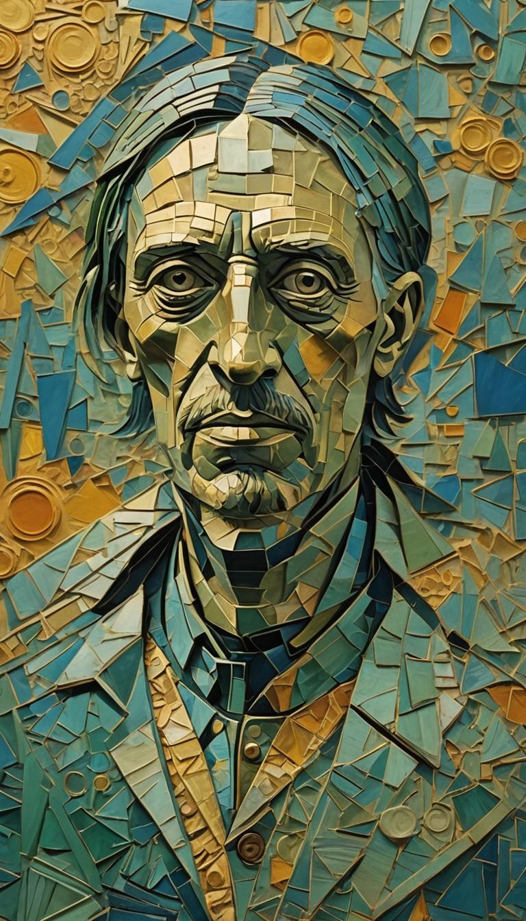 Futuristic Impressionism: Contrasting Colors in Digital Art