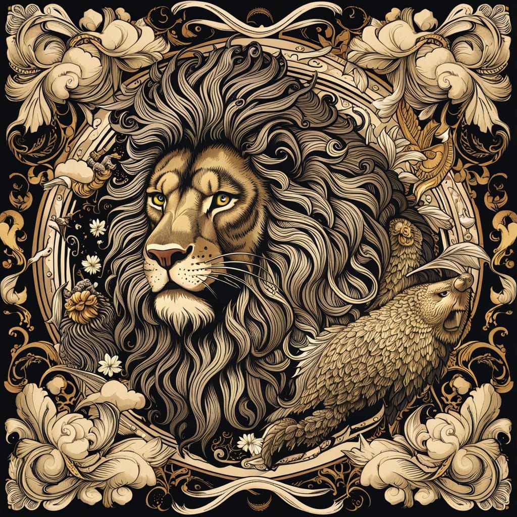 Mythical Aslan Lion Cloud Formation