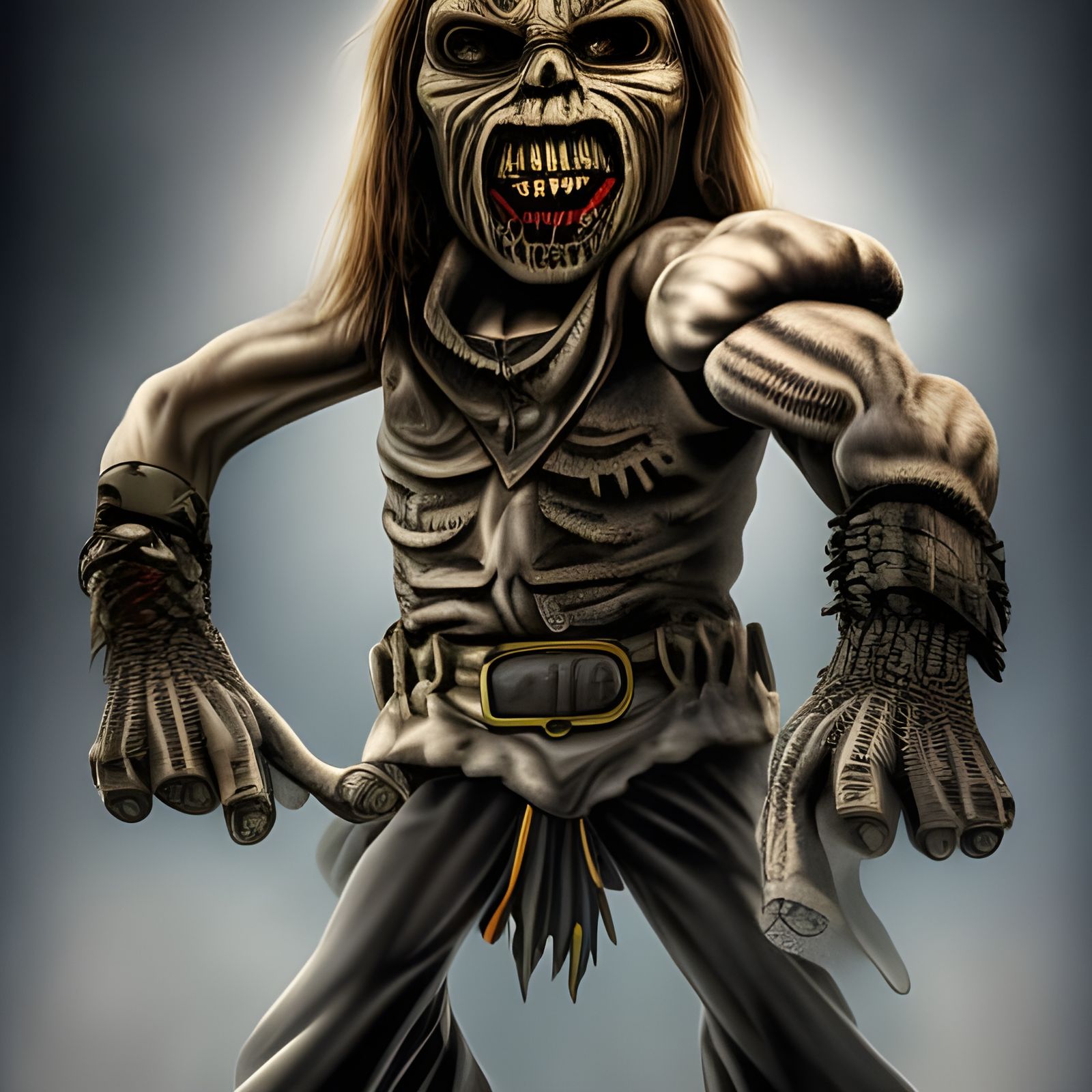 Hyperrealistic Eddie: Iron Maiden Album Cover