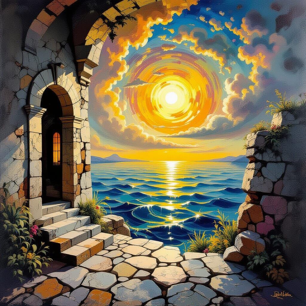 Surrealist Painter Brings Singing Canvas to Life with Magic