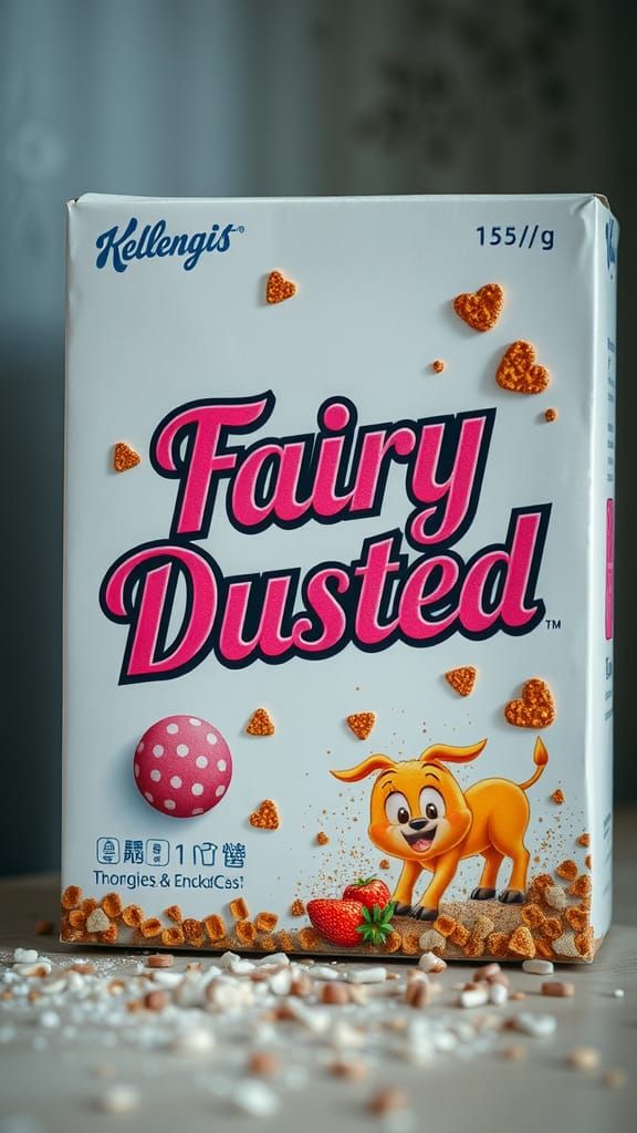Fairy Dusted Cereal Box Design