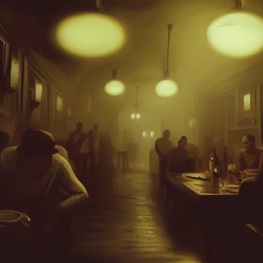 Film Noir Jazz Club in Casablanca Style