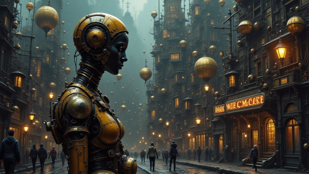 Unsettling Cityscape Concept Art in 8K Resolution