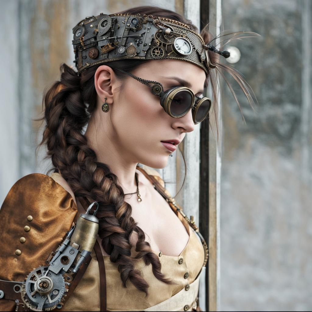 Elaborate Steampunk Machine Generated by AI