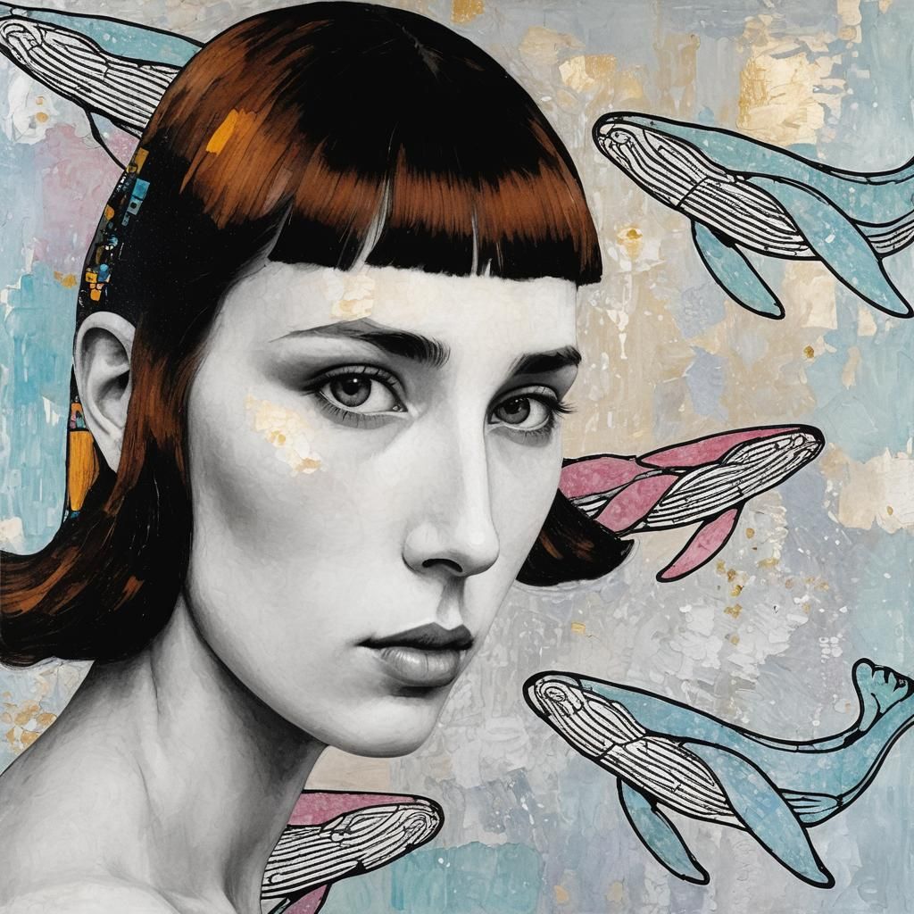 Image in Style of Gustav Klimt