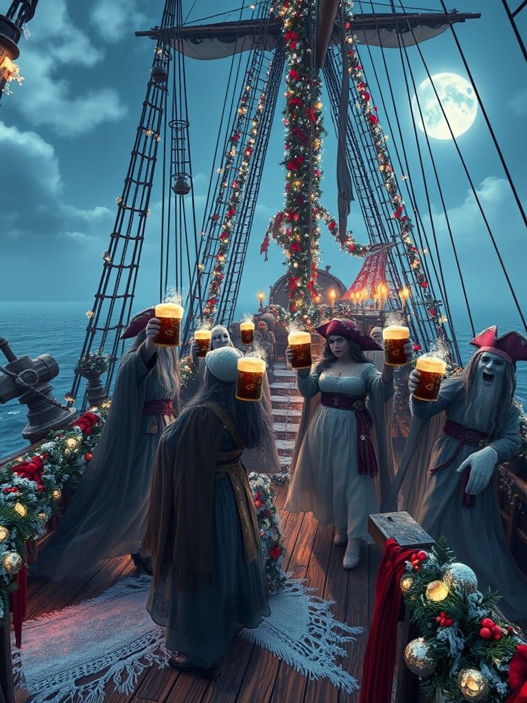 Spectral Pirates Revel in Winter Wonderland