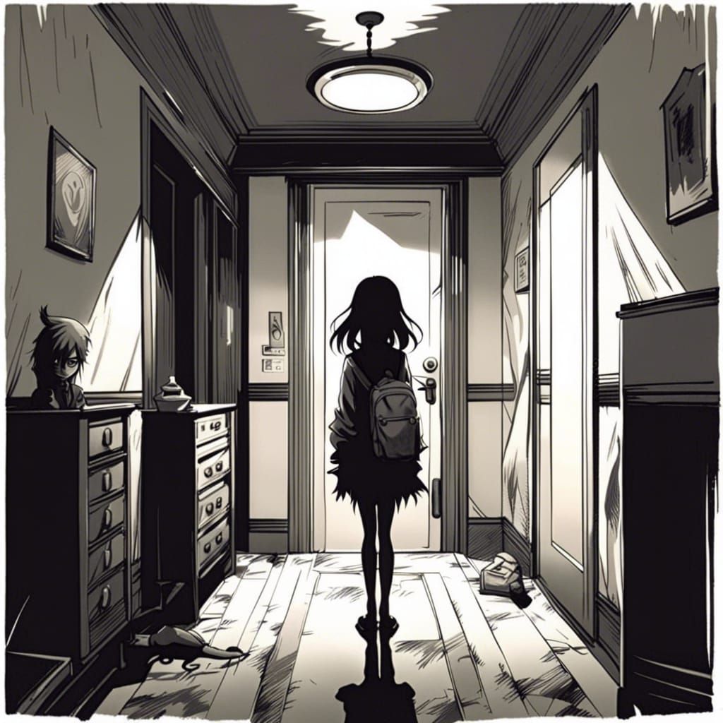 Monster Hotel: Anime Girl at Doorway
