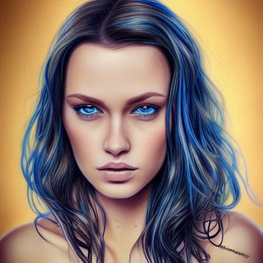 Hyperrealistic Portrait of a Beautiful Brunette