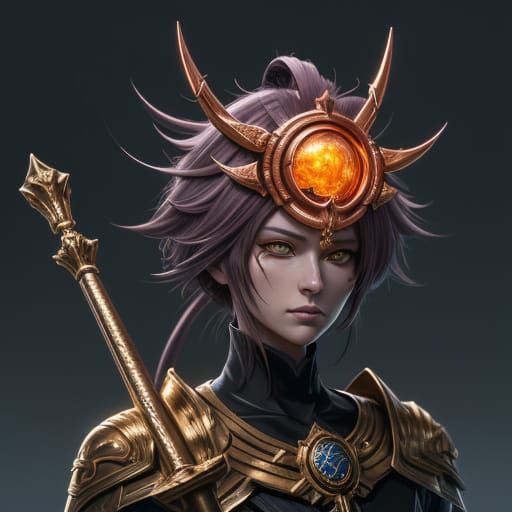 Mechalilum Portrait in 3D Anime Art Style