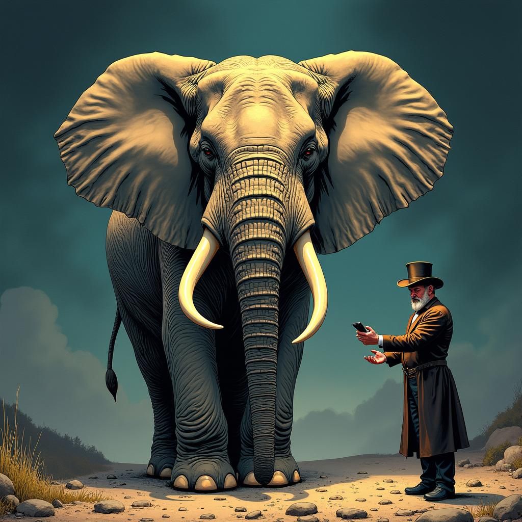 Magician's Surprise: An Elephant Appears