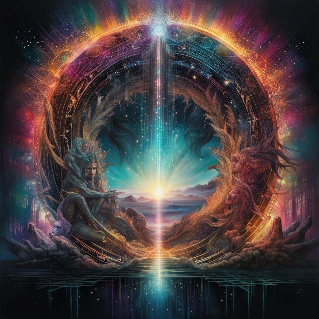 Psychedelic Portal to Another World: Digital Art