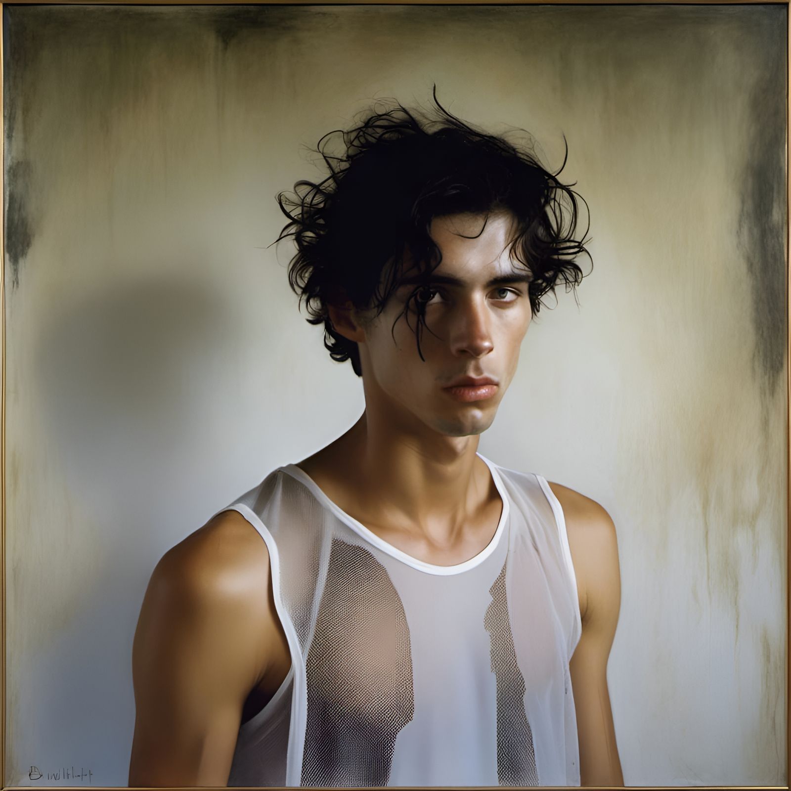 Dramatic Portrait of Australian Man in Tonalist Style