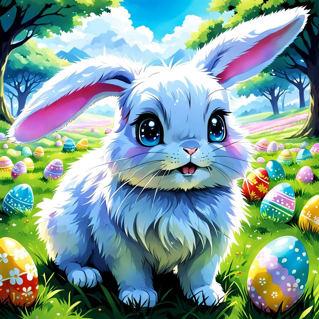 Anime Style Easter Bunny