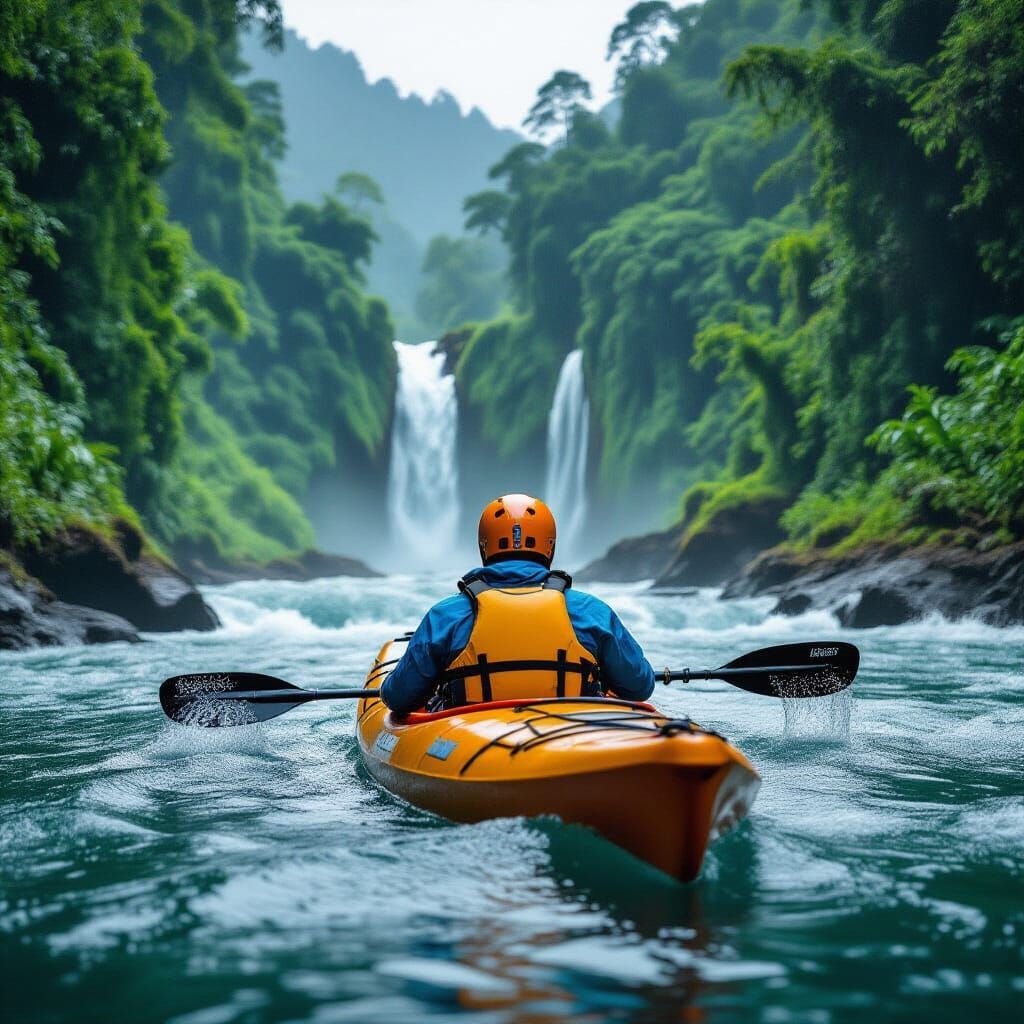 Kayaker Tackles Raging River in National Geographic Style