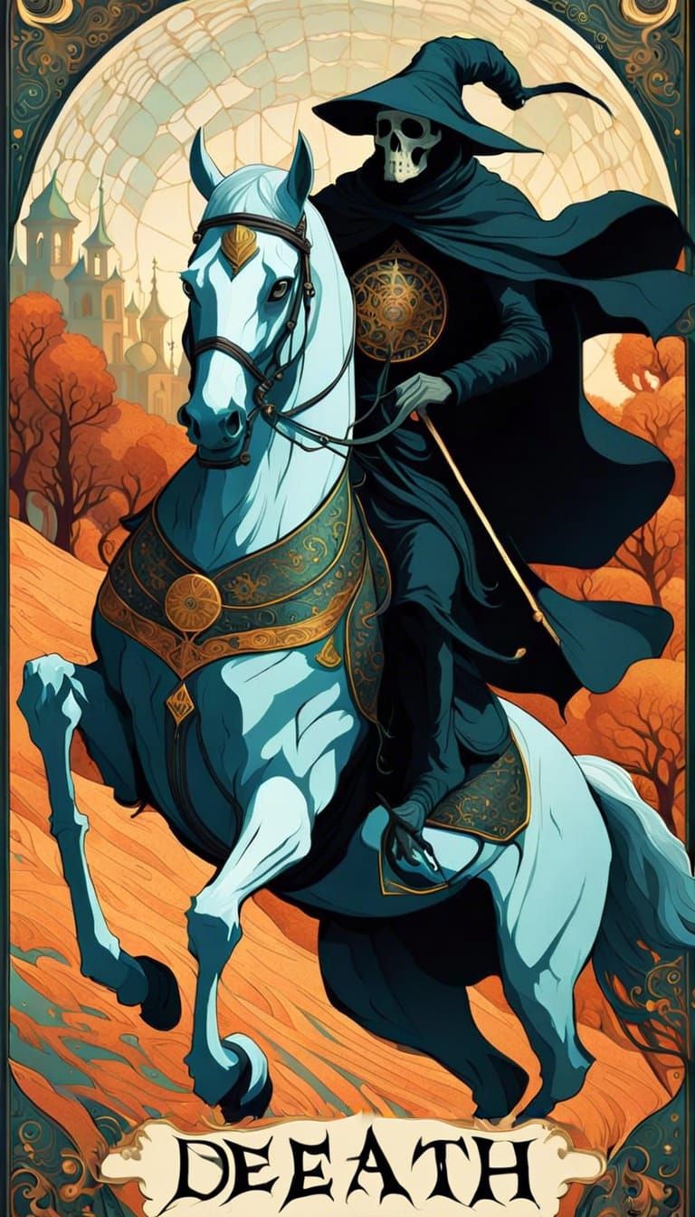 Decorated 'DEATH' Typography