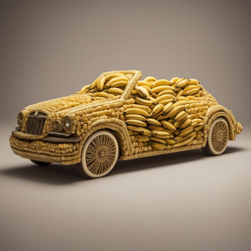 Car made out of bananas