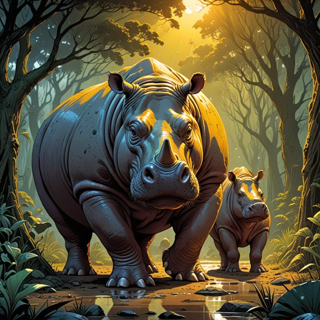 the Hippo and Rhino hybrid and  son