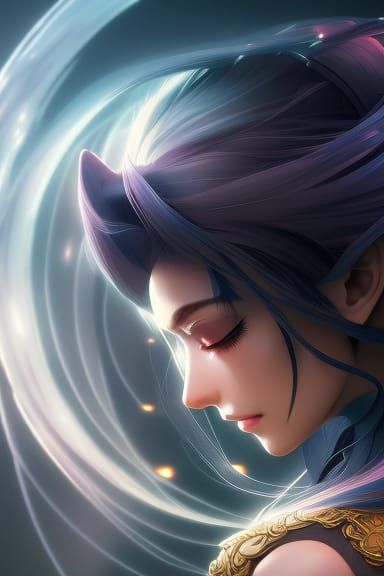 Harmonious Opposites: Anime Key Visual in 16k