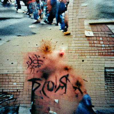 1990s Riot in New York: Analog Photo