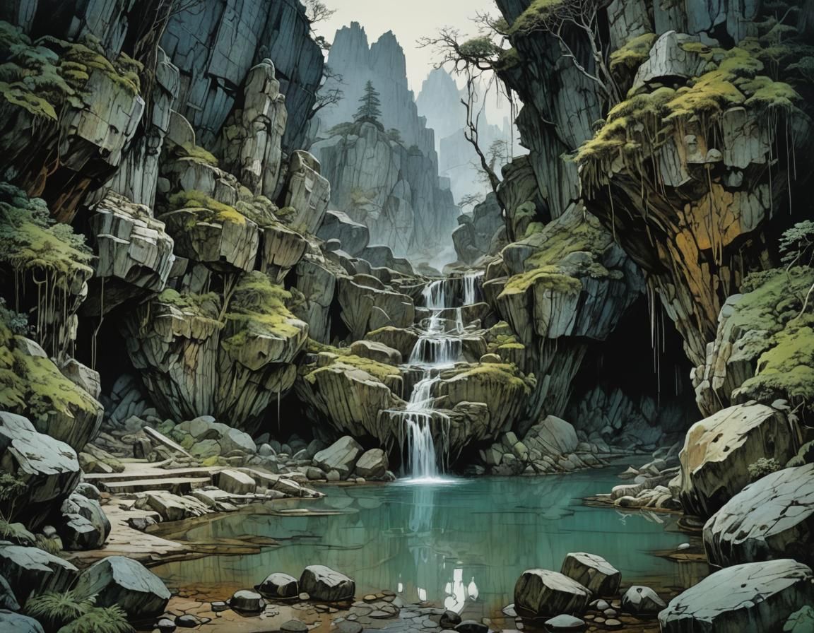 Mysterious Thermal Hot Springs Carvings: Romanticism Style