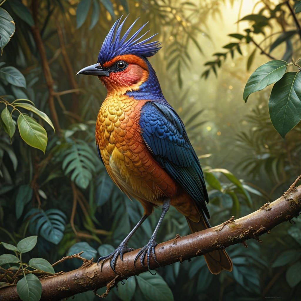 Bird Illustration in the Style of Audubon's Watercolors