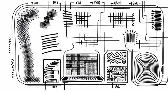 Abstract Graphic Music Notation in Art Brut Style