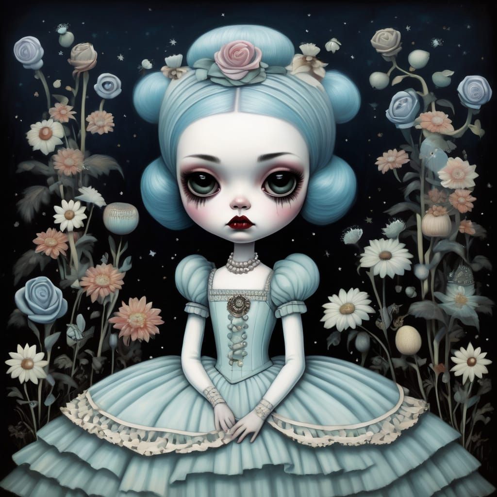 Surreal Portrait in Pop Surrealist Style