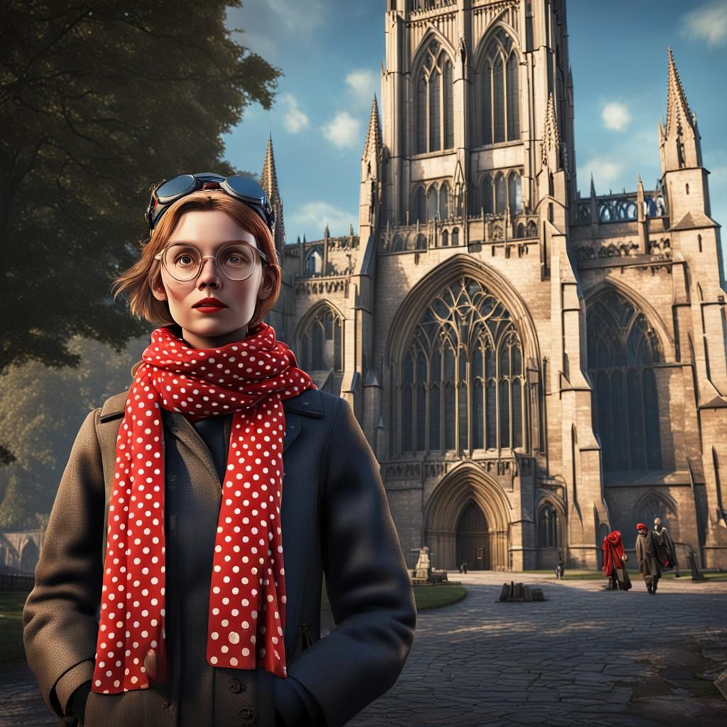 Welder Girl in Vintage Style at Beverley Minster