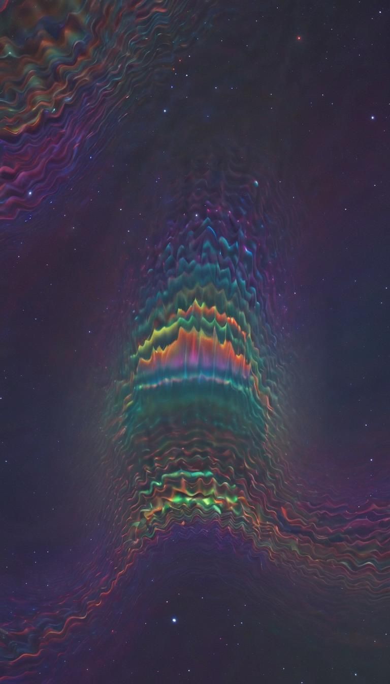 (Spectrolite Opalescent Pearlescent Ghostly Ethereal Nebulous Sculptured Psychedelic (((Doppler Waveform Effect Of Light...