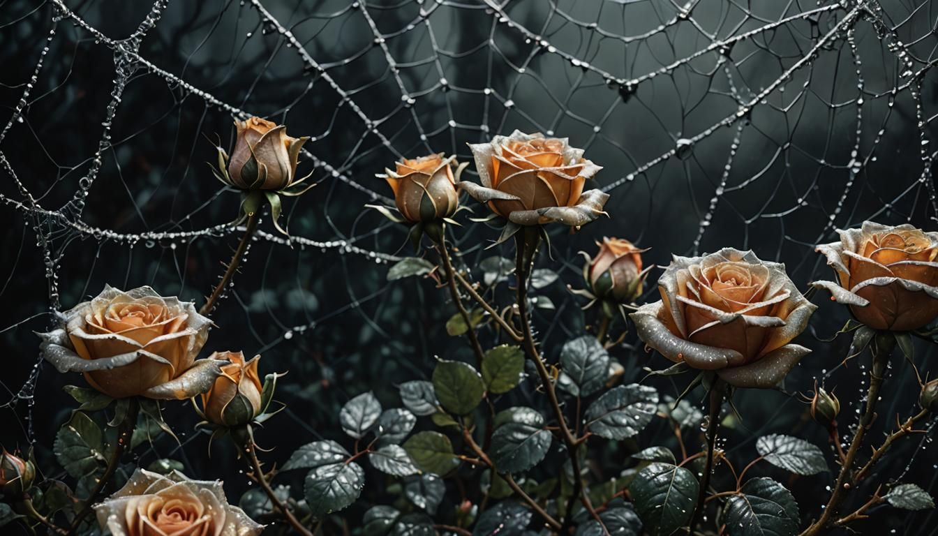 Glitter Roses and Spiders in Mystical Realism