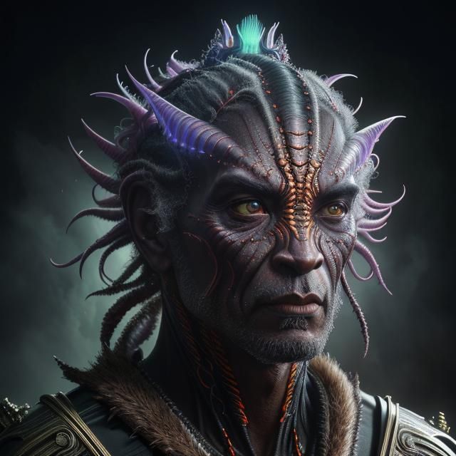 Hyperrealistic Portrait of a Strange Sci-Fi Creature
