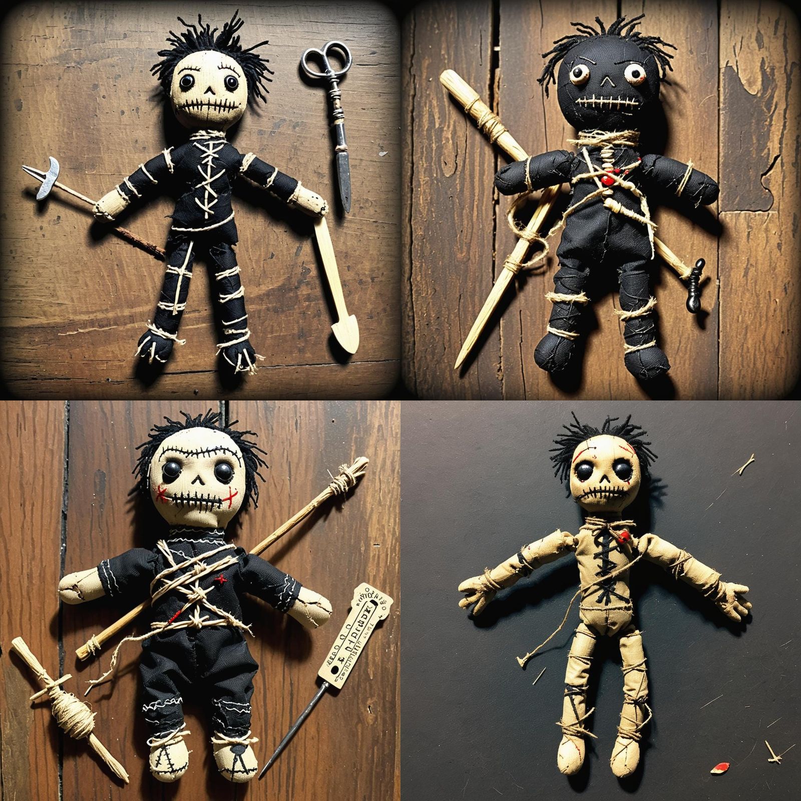 Cursed Voodoo Doll in Black Magic Shop