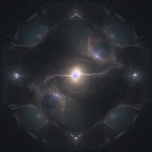 Hyperrealistic Cosmic Rift in Space-Time