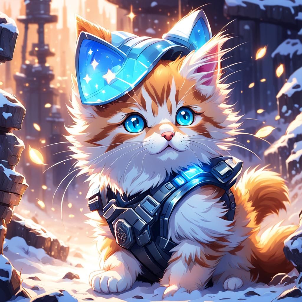 Ginger Kitten in World War Setting