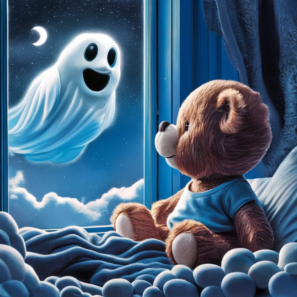 Image: Teddy am Fenster.  3