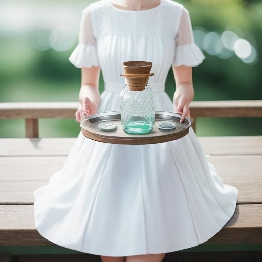 Blind Girl with Glass Jar: Professional Photography